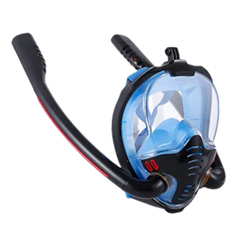 Маска за гмуркане за възрастни и деца, маска за подводно плуване с защита от мъгла, маска за гмуркане с шнорхел K2, разделящ дъх маска за гмуркане