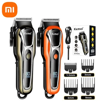 Машина за подстригване на коса Xiaomi, електрическа машинка за подстригване за коса за мъже, самобръсначка, професионална USB-машина за подстригване на коса, безжичен фризьорски машинка за подстригване