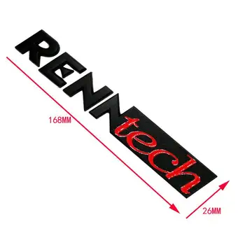 Метална сплав RENNTECH автомобили стикер, емблема, значка, емблема
