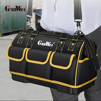 Многофункционална чанта за инструменти GanWei, по-голям капацитет, преносими водоустойчива чанта за съхранение, кърпа Оксфорд 1680D, устойчив на абразия здрав инструментариум