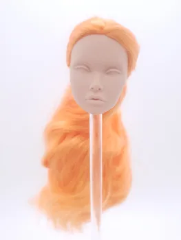 Модерен кралски оранжеви коси, почиства Мак Паркър, чисто лице, глава на кукла в мащаб 1/6