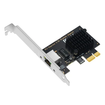 Мрежова карта SSU PCI Express 2,5 Gbit/с PCIE Gigabit Ethernet Мрежова Карта LAN Адаптер С 1 Порт RJ-45 За Чипове I225V За Настолни КОМПЮТРИ