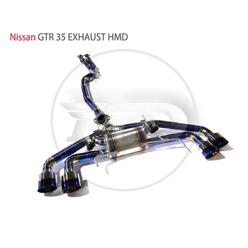 Накрайник на изпускателната тръба от титанова сплав за Nissan GTR R35, обичай клапан, шумозаглушител за автомобилни аксесоари