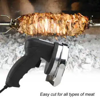 Нов висококачествен професионален електрически нож за готвене кебаба, нож за нарязване на кебаба, нож за shawarma и гироскутер Безплатна доставка