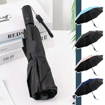 Нов охлаждащ чадър с вентилатор, творчески чадъри от слънцето, сгъваем чадър, директна доставка, W0Q8
