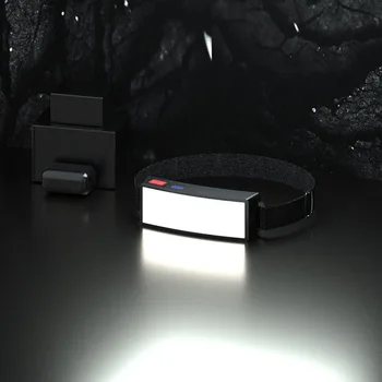 Нова гореща разпродажба, КОЧАН-прожектор, USB зареждане с дисплей хранене, налобный фенерче за нощуване на открито