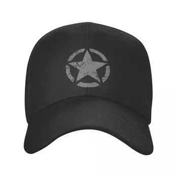 Нова класическа американска тактическа армията бейзболна шапка с военна звезда, дамски мъжки регулируема шапка за татко, постоянни бейзболни шапки-снэпбеки