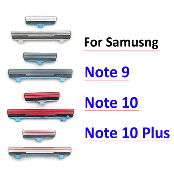 Нова Страничен превключвател Бутон + Бутон за Регулиране на силата на Звука За Samsung Galaxy Note 9 10 Плюс Резервни Части и Аксесоари за мобилни телефони