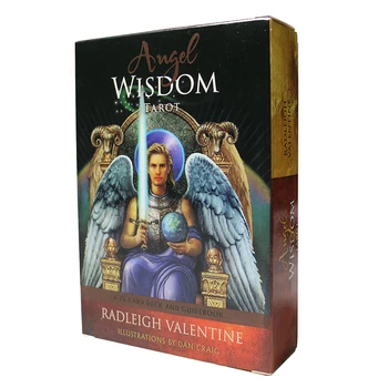 Нови карти Таро Angel Divination Wisdom Tarot за начинаещи с английски ръководството на Oracle Deck