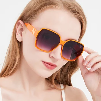 Нови слънчеви очила, Дамски слънчеви очила, Мъжки кутия, Градинска картина, без характер, Модни очила, корейската версия, плажни