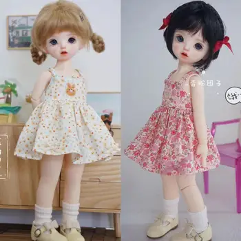 Ново записване, дрехи за кукли BJD за кукли 1/6 Yosd, пола, червено-жълта рокля, чорапи, аксесоари за дрехи за кукли