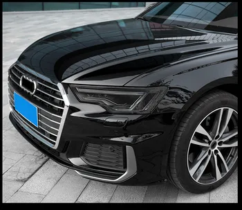 Нюанс на фаровете, затемненная филм samurai за модификация на Audi A6L, специален вид фарове, защитно украса