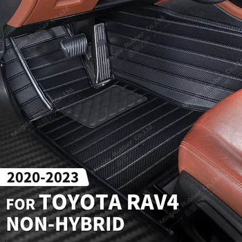 Обичай Подложки, изработени От Въглеродни Влакна За Toyota RAV4 Non-Hybrid 2020 2021 2022 2023 Краката Carpeted Floor Аксесоари За Интериор на Автомобил