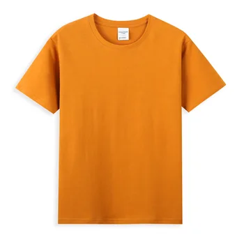 Однотонная свободна и дишаща тениска с къс ръкав и кръгло деколте, мъжки и дамски пролетно-лятна долна риза