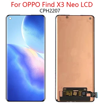 Оригинален 6,55 инча За Oppo Find X3 Neo LCD Дисплей Тъчпад Таблет Събрание Замяна За CPH2207