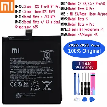 Оригинална Батерия За Xiaomi K20 Pro Mi 9T Mi9T Pro Redmi 3 3S 4A Note 5 Note 6 Pro 8 Pro Mi 5X Pocophone F1 Note 4 / 4X Батерия