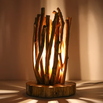 Оригинална екологична лампа във формата на дърво 