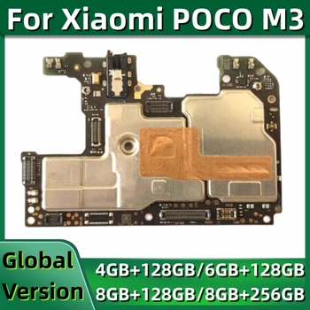 Оригиналната дънна Платка за Xiaomi Poco M3, Основната Печатна платка, Разблокированная Глобалната версия на дънната платка MIUI, 128 GB, Snapdragon 662