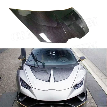 От въглеродни влакна материал, предна броня, капак на двигателя, комплекти за Lamborghini Huracan LP580 LP610 1016, стил 2014-2019