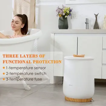 Отопляеми кърпа, Луксозно кофа за полотенцесушителя за баня, автоматично изключване, побира до два 40