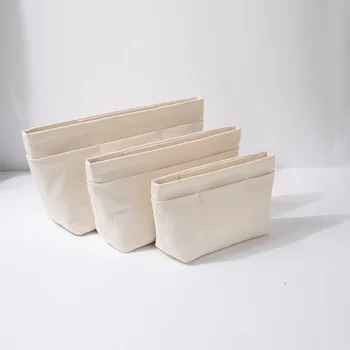 Памучен чанта-органайзер за козметика с отделение за дамски чанти, холщовая вътрешна пътна чанта за дизайнерски маркови чанти