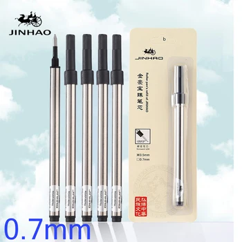 Партия от 5 бр. Химикалка писалка Jinhao Roller 0,7 мм за захранване на висококачествени черно и синьо мастило по избор на едро
