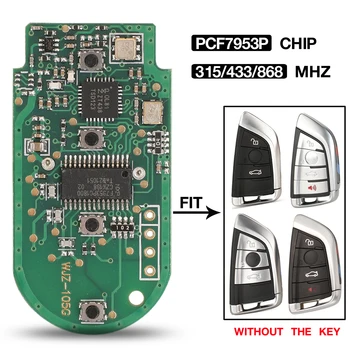 печатна платка за дистанционно смарт ключ на автомобила jingyuqin 315/433/868 Mhz с чип PCF7953P за BMW F CAS4 5 7 Серия, X5 X6 Замяна