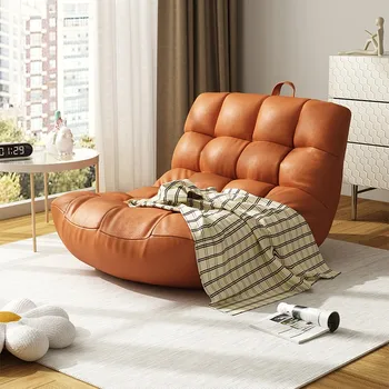 Подобреният дизайн кожа стол с Модерен минимализъм Луксозни столове Спалня Nordic Lounge Muebles Para El Hogar Мебели за дома