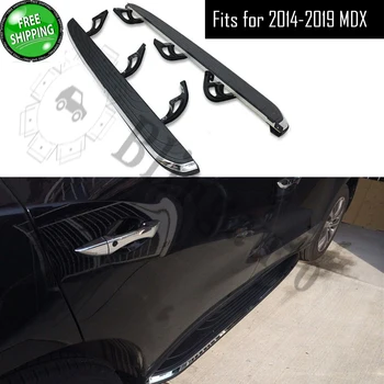 подходящ за MDX 2014-2019 2 бр. лява дясна алуминиева степенка отстрани Nerf step bar протектор педали