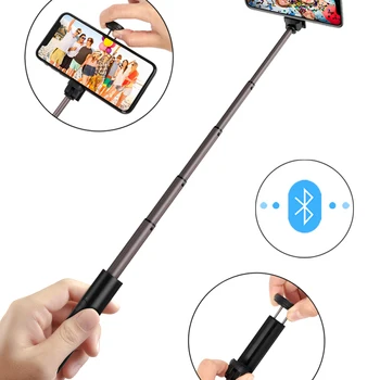 Портативна Bluetooth селфи-нож ръчна изработка за iPhone смартфон с Android безжична селфи-стик суперлегкая