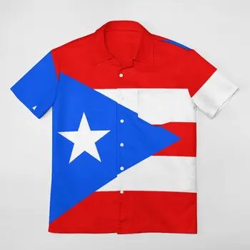Потребители на Администраторите загрузки_puerto Rico Тениска с графичен модел Cool Coordinates Реколта Риза с къси ръкави За Почивка Размер на Eur