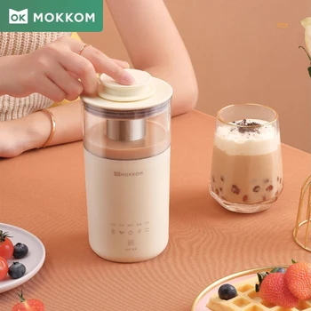 Преносима електрическа машина за кафе MOKKOM, многофункционална машина за приготвяне на чай с мляко, автоматичен вспениватель мляко, смесител за дома и кухнята, чайник