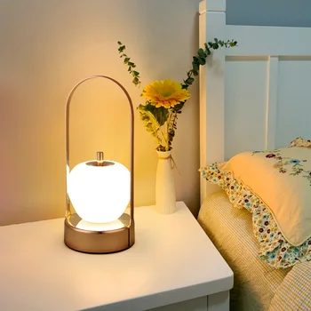 Преносима настолна лампа Нощно шкафче за спалня Акумулаторна настолна лампа хол Творчески Ретро къмпинг на открито Подобрена атмосферни лампа