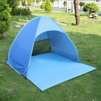 Преносима плажна шатра на открито с автоматично моментално всплыванием, плажна палатка с защита от uv, къмпинг UPF 50 +, палатка за риба, защитени от слънцето, детски навес, къщичка