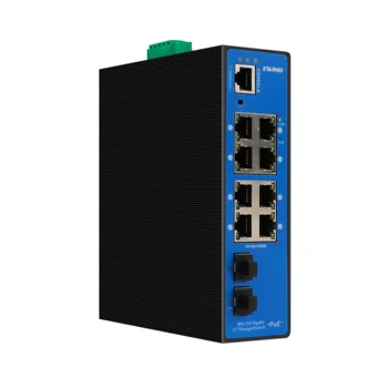 Промишлен switch PoE 10/100/1000 Mbit/с 8 UTP портове със скорост 100/1000/2,5 Gbit/s 2 слота за SFP Максимална мощност 240 W