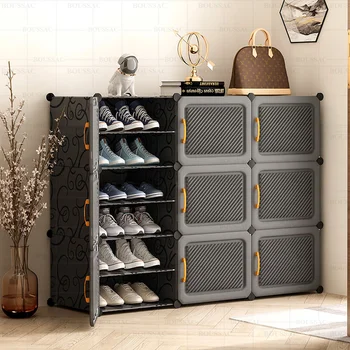 Прост органайзер за Обувки шкаф Модулни прахозащитен таблата Вътрешен рафт за съхранение на подложки за обувки в общежитието Zapatera Мебели за дома