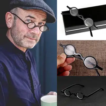 Ретро кръгли очила за четене в малка рамка, ултра-леки, прозрачни лещи, пресбиопические очила, рамки за очила с унисекс подаръци на възрастните