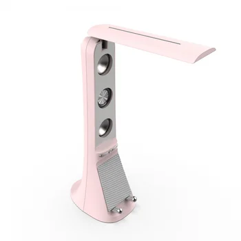 Розово Bluetooth-високоговорител, творчески подарък за дома, на улицата, за защита на очите, настолна лампа, колона