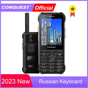 Руска клавиатура 2023, ново завоевание F3, 4G отключени, две SIM-карти, издръжлив клавиатура за мобилен телефон, поддръжка на мобилни телефони със силна светкавица