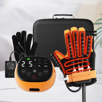 Ръкавици Робот за Рехабилитация След Ляв и Десен Удар С Подгряване При Гемиплегии, Инфаркт на главния мозък, Тренировъчен Инструмент, поставянето на Пръстите на Ръцете С Топъл
