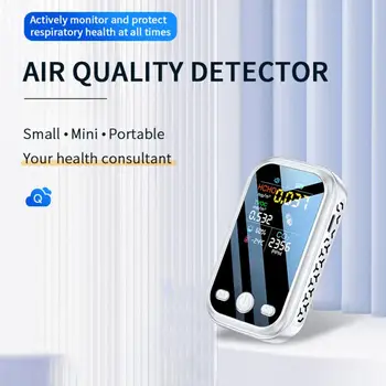 Ръчно преносим детектор на качеството на въздуха Детектор на формалдехид CO2, температура и влажност на въздуха в помещението Умен дом тестер за качеството на въздуха