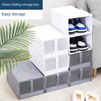 Сгъваем шкаф за обувки, органайзер за дома, кутия за дрехи, прахоустойчив, калъф, чанта за съхранение на обувки, кутия за съхранение