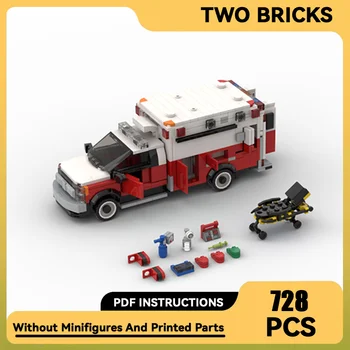 Серия автомобили YcMoc, строителни блокове, нюйоркската пожарна бригада, модел линейки, технологични тухли, марка кола, детски играчки 