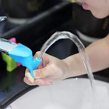 Силиконов удължител за кран, преносим проста чаша вода за уста, чаша за миене на зъбите, детско устройство за измиване на ръцете, аксесоари за мивки