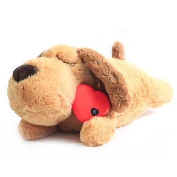 Сладка играчка за обучение на поведение кученце с сердцебиением, плюшевое домашен любимец, удобно snuggling домашен любимец, придружаваща тревожност по време на сън, играчка, имитирующая сърцебиене