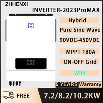 Слънчев Инвертор 10 кВт 48 Хибридна Система за Чиста Синусоидальная Вълна 220 230 В Фотоелектричния Вход 500 vdc MPPT 160A Слънчев Контролер за LiFePO4 батерии