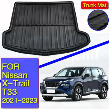 Специално за Nissan X-Trail XTRAIL Измамник T33 2022 2023 Тежкотоварни Непромокаема Подложка За Багажника, Подложка За Товарен Багажник, Багажното тава