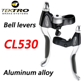 Спирачен лост TEKTRO CL530 велосипедна спирачна дръжката е от алуминиева сплав вграден звънец дизайн на спирачния лост, предварително компресиран дисков спирачен лост