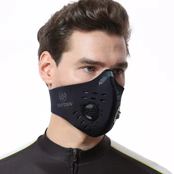 Спорт на открито за Многократна употреба маска за лице за мъже прахозащитен маска с активен въглен, пылезащитная маска с допълнителен филтър, памук, cosplay на Хелоуин