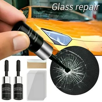 Средство за ремонт на пукнатини на предното стъкло на автомобила, средство за ремонт на драскотини на window стъкло, комплект за нано-ремонт, инструменти за възстановяване на пукнатини, бесследное втвърдяване на лепилото